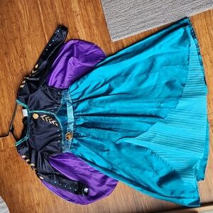 Disney Frozen Anna Teal and Purple Kids Dress